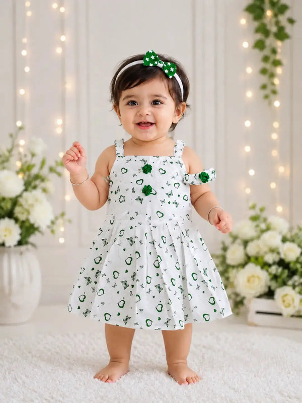 14 August 2 Pcs Girl's Fancy Frock And Trouser Set